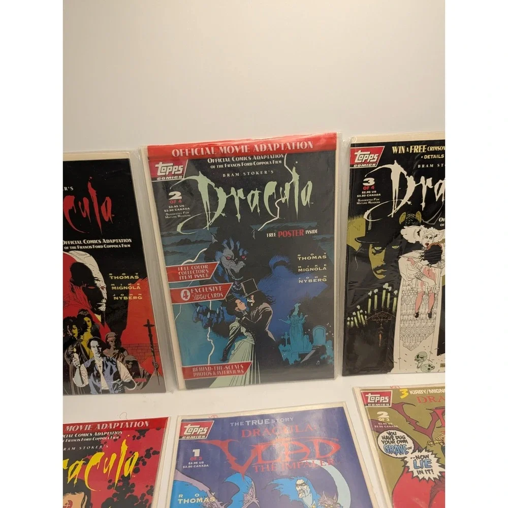 Bram Stoker's Dracula 1-4 & Vlad The Impaler 1-3 Topps Comics Complete Set‎ 1992